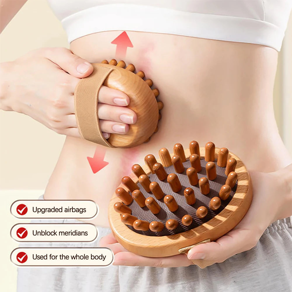 Wood Therapy Massage Brush